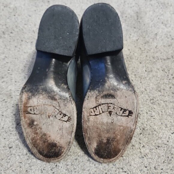 Freebird by Steven Cabcro Crochet Lace Western Moto Booties Size 6 Grey Blue - Picture 8 of 12